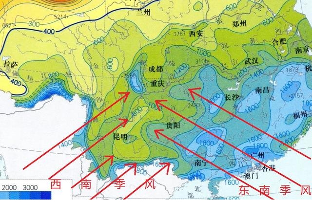 位于我国西南地区的云南省,降水主要是来自太平洋还是