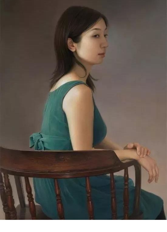 日本艺术家超写实人体油画中的少女,万种风情