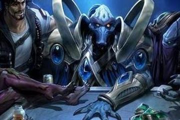 星际争霸:人族对虫族一波流,个人感觉比skt战术要简单粗暴好用