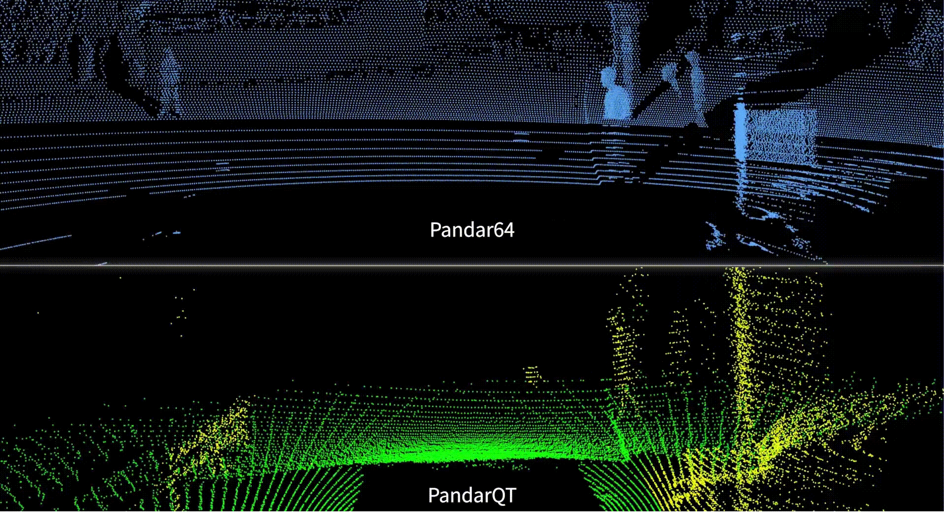 超广角短距激光雷达pandarqt发布02首次实现104度垂直视场角