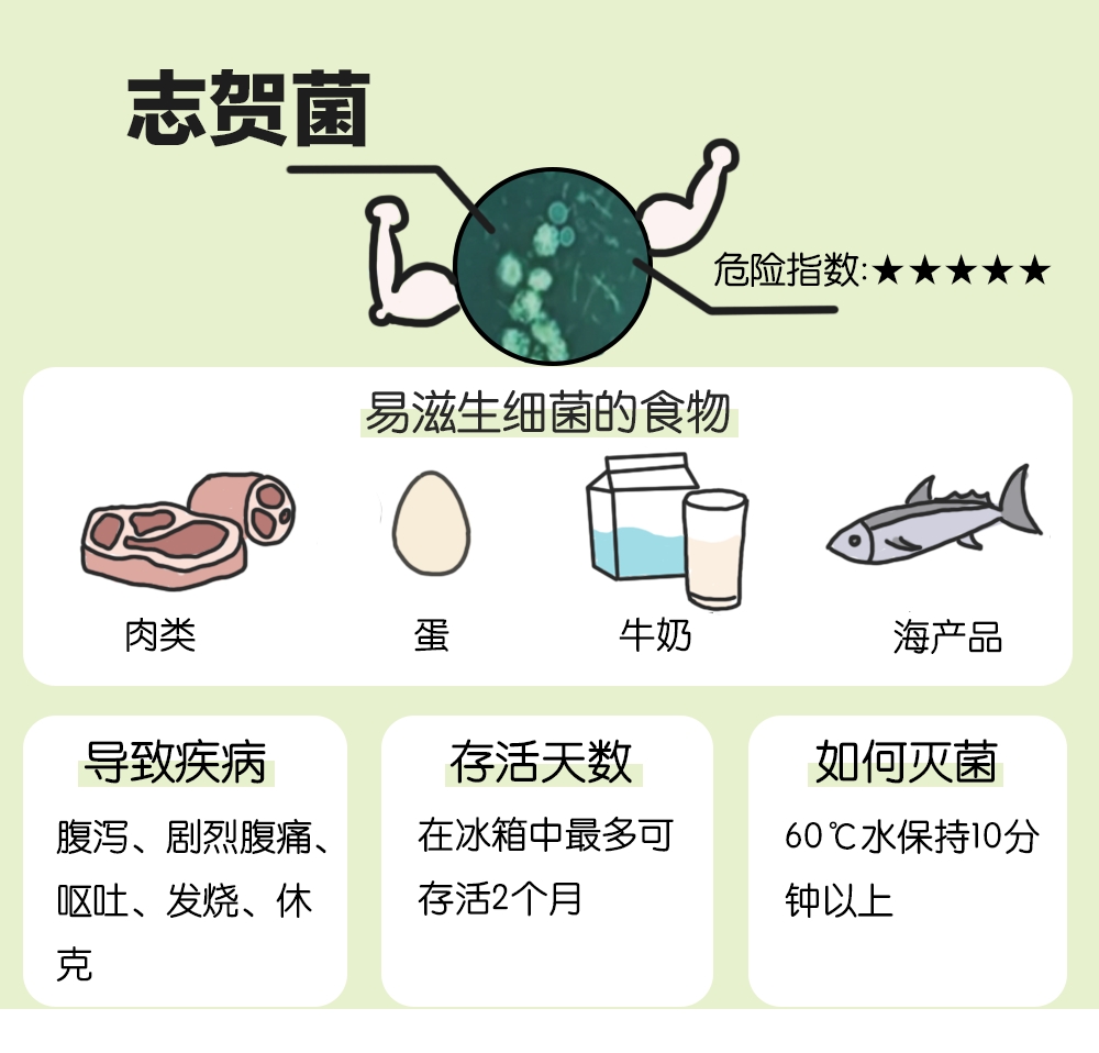 志贺菌: 也称痢疾杆菌,是一类具有 高度传染性和严重危害性的肠道致