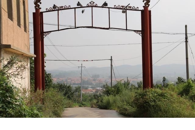 福山门楼水库旁边有个解字崖村,依山傍水有古槐